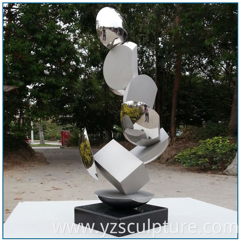 Abstract Stainless Steel Sculpture